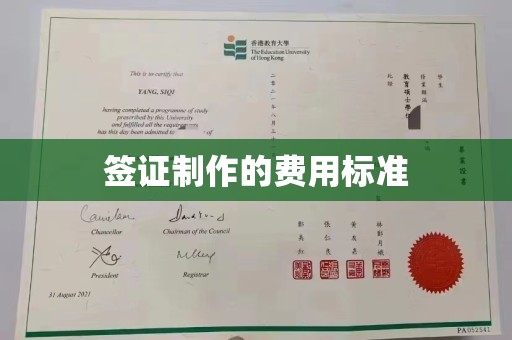 朴子签证制作的费用标准