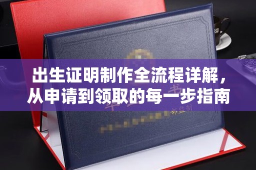 朴子出生证明制作全流程详解，从申请到领取的每一步指南