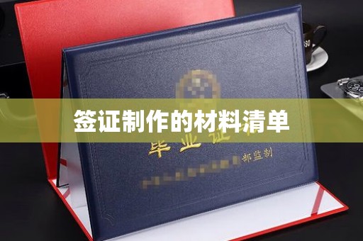 朴子签证制作的材料清单