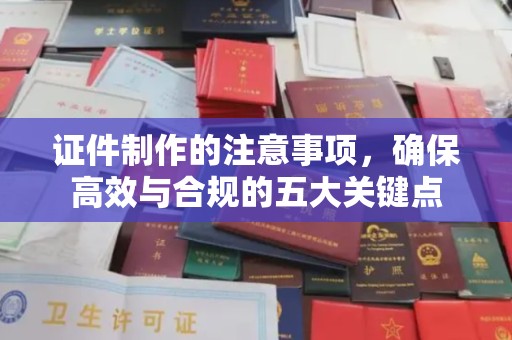 朴子证件制作的注意事项，确保高效与合规的五大关键点