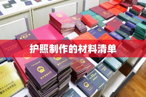 朴子护照制作的材料清单